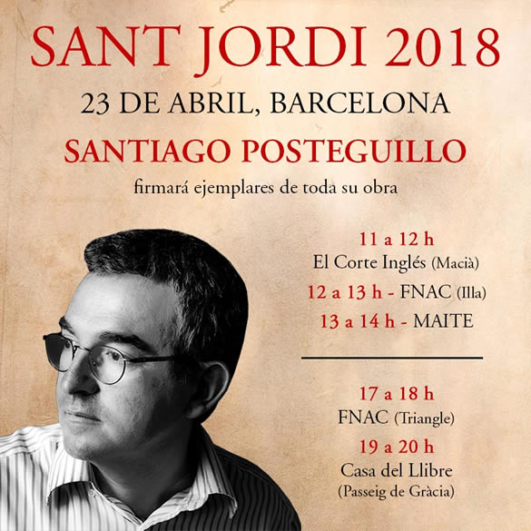 firma de ejemplares Sant Jordi 2018 - Barcelona